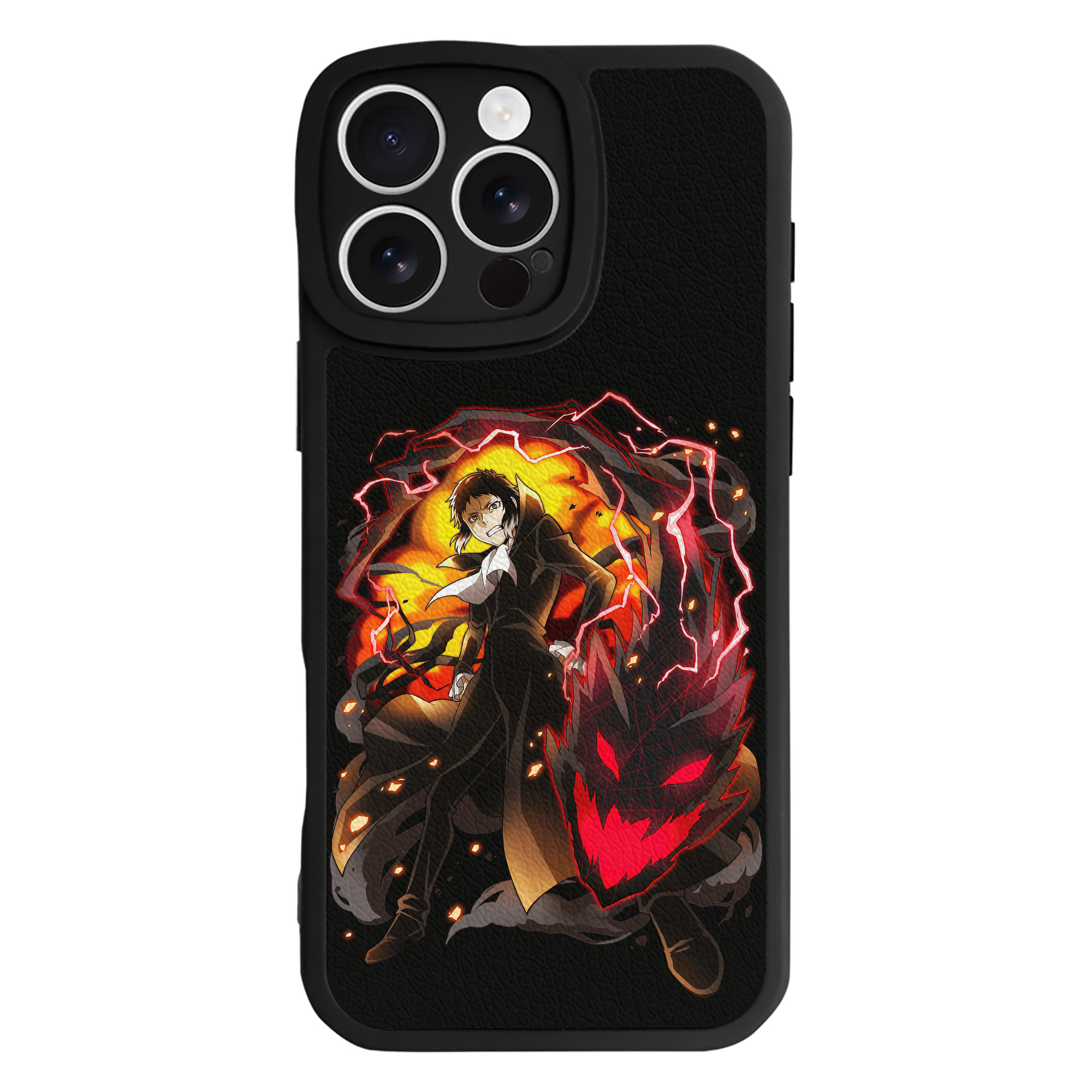 （画像用） 文豪ストレイドッグス Bungo Stray Dogs 【iPhone 16シリーズ対応】シリコンスマホケース（レザー調） 材質：シリコン